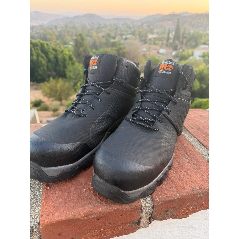 Timberland PRO Mens 13M ReBOTL Waterproof Composite Toe Work Boots Black A1KBW